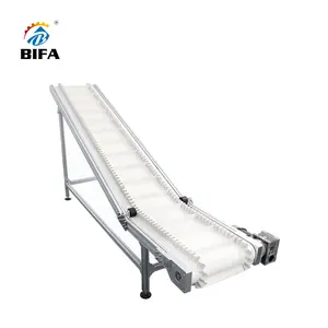 Bifa工場は、調整可能な脚を備えた食品グレードのアセンブリ出力クライミングミートベルトコンベヤーを直接供給します