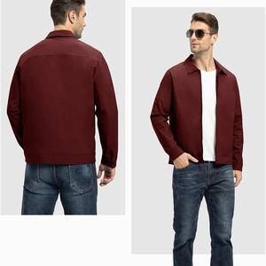 Chaqueta cortavientos Softshell transpirable ligera para hombre con logotipo personalizado impermeable uso al aire libre cierre de cremallera de motocicleta - Product Image 5