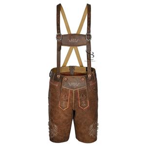 Pantalones Cortos Bávaros de Cuero Fresco para Hombre, de la Mejor Calidad, Bordados en la Mitad, Precio al por Mayor - Product Image 1