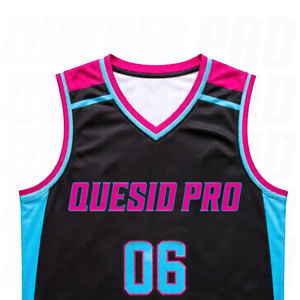 Tenues d'équipe personnalisées sans manches avec logo brodé, coupe confortable, vêtements de basketball, entraînement, impression par sublimation, uniforme de basketball - Product Image 4