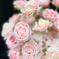 Boule florale artificielle en soie Sunwedding pour centre de table de mariage, couleur et taille personnalisables, décoration de vase rose pour événements de Noël