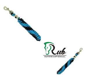 Corde de plomb de cheval en coton jaune de haute qualité en laiton poly robuste pour l'équitation-Fabriqué en Inde par Equestrian - Product Image 3