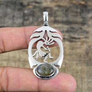 Boho Style 925 Sterling Silver Labradorite Gemstone Pendentif Bijoux À La Main En Argent Pendentif Bijoux Pour Femmes Cadeau De Mariage Pour - Product Image 2