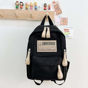 Cute Fruit Snail Fashion <b>Canvas</b> Backpack 18 Inches 20-36L Waterproof Zipper Closure Multiple Pockets Physiological Curve Back - Product Image 3