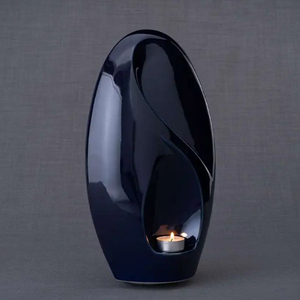 ของที่ระลึกเซรามิกเคลือบสีเทาขนาดใหญ่แกะสลักฟรีของที่ระลึกที่ระลึกสำหรับผู้ใหญ่พร้อมที่วางไฟชาสำหรับขี้เถ้าโดย ayaans - Product Image 3