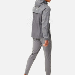 ชุดเสื้อกันลมมีฮู้ดสำหรับผู้ชาย ผ้าฝ้าย 100% ระบายอากาศได้ดี ทนทาน คุณภาพสูง - Product Image 2