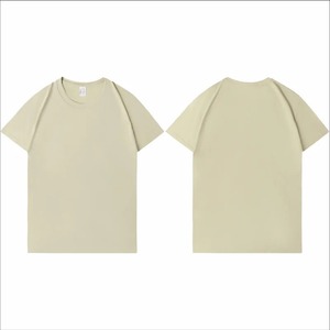 200g Heavy Duty 100% algodón manga corta hombres mujeres estudiante verano Simple BF estilo Loose Fit Top - Product Image 2