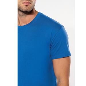 เสื้อยืดผ้าฝ้าย100% สำหรับผู้ชายเสื้อยืดทรงพอดีตัวปกติสีพื้นโลโก้ที่กำหนดเอง - Product Image 1