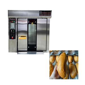 <b>Good</b> Quality 6 Trays Bakery Bread Oven Video Technical Support Bread Production Line Altuntop Trolley Rotary Oven Vietnam Brand - Product Image 1
