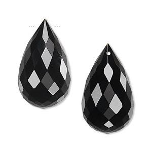 คุณภาพระดับพรีเมียมรูปทรงหยดน้ําตา 100% โนิกซ์สีดําธรรมชาติเหลี่ยมเพชรพลอยตัดอัญมณีแท้หลวมสําหรับเครื่องประดับใช้ในราคาจํานวนมาก - Product Image 2