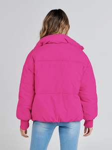 Doudoune de couleur personnalisée de qualité supérieure pour femmes, blouson d'hiver épais facile à porter, blouson rembourré brillant pour adultes - Product Image 5