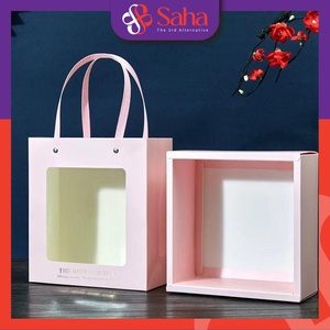 Muestra gratis lujo 18*18*9 CM bolsa de papel Kraft diseño personalizado plástico cosmético artesanía regalo embalaje novedad Logotipo de moda - Product Image 4