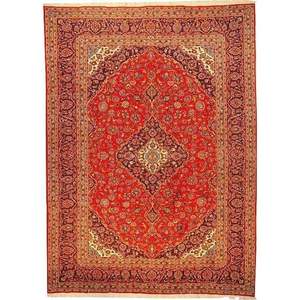 Tapis persan Kashan unique en son genre, 11'3 x 8'2 - Product Image 1