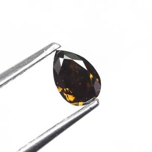 0,31 Ct Rústico Marrón Oscuro Pera Modificada Corte Brillante Joyería Personalizada Única Piedra de Diamante Suelta Natural para Diseños de Anillos - Product Image 2