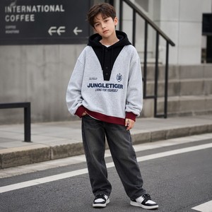 Vêtements pour adolescents, automne-hiver, sweat à capuche pour enfants, <span class=keywords><strong>pull</strong></span> respirant doublé de polaire, sweat-shirt chaud et tendance pour garçons - Product Image 3