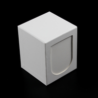 Boîte à bougies en céramique de 8 oz avec tiroir blanc en carton rigide, boîte personnalisée avec logo, emballage pour bougies