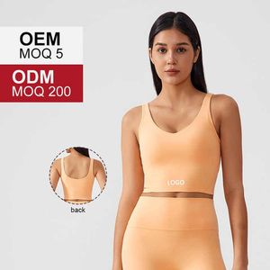 Femmes Fitness Gym Yoga Soutien-Gorge Crop Tops Respirant Workout Sport Soutien-Gorge avec Logo Personnalisé Grue Conception En Gros Dames Running Top - Product Image 5