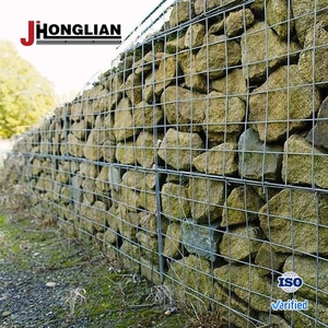 Paniers muraux en acier inoxydable Treillis métallique <span class=keywords><strong>Prix</strong></span> Panier galvanisé <span class=keywords><strong>Gabion</strong></span> 2X1X1 pour jardin Paysage Cage remplie de roches - Product Image 4