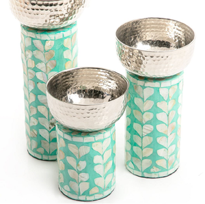 Gadgets de cuisine de luxe, cadeau d'affaires de mariage, Base en résine de nacre, bol de service en acier inoxydable ou vaisselle/bol à soupe - Product Image 5