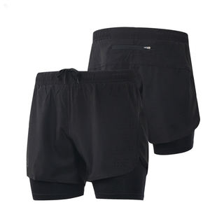 Spandex/algodón hombres Fitness Shorts alta calidad Casual transpirable cintura elástica tela de lona colores de verano - Product Image 2