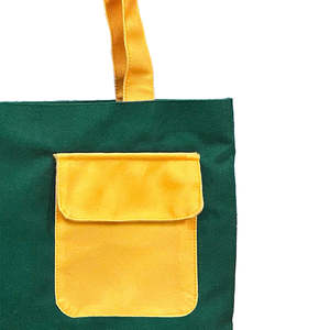 Green Pocket Cotton Canvas Tote <b>Bag</b> Eco-Friendly Recyclable Beach <b>Bag</b> <b>Long</b> Usable Elegant Tote <b>Bag</b> For Shopping Market Carry <b>Bag</b> - Product Image 6