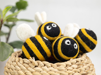 Feutre et fil 5 cm pour ornements, personnages d'animaux mignons, fournitures artisanales pour projets DIY d'enfants, jouets faits main et décoration intérieure