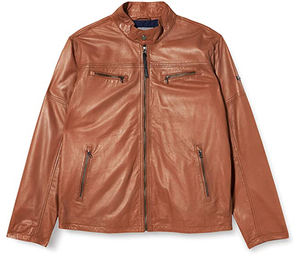 เสื้อแจ็กเก็ตหนังแฟชั่นคอตั้งแนวสตรีทของผู้ชายเสื้อแจ็คเก็ตขี่มอเตอร์ไซค์ไซส์ใหญ่พิเศษสินค้าใหม่2022 - Product Image 6