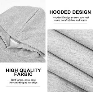 Sudadera básica suelta con capucha para parejas Invierno Patrón sólido Cómodo Material de mezcla de algodón y poliéster - Product Image 2