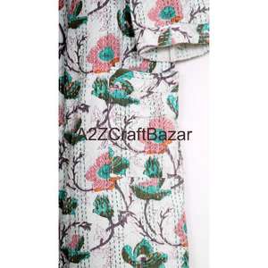 Bata de Mujer de Lujo, Tejida a Mano, con Cuello en V, Cordón Ajustable, Manga Larga Tres Cuartos, 100% Algodón, Suave y Lisa, para Invierno/Otoño - Product Image 3