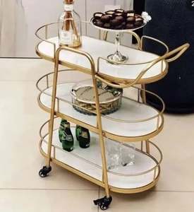 Fresh Arrival Decorative Metal Luxury 3 Tier Serving <b>Trolley</b> for Home Hotel and Office Use in Modern Design - Product Image 6