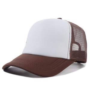 หมวกเบสบอลสำหรับกลางแจ้งหมวกตาข่ายสีน้ำตาลโพลีเอสเตอร์ปรับได้ - Product Image 2