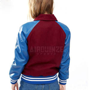 Chaquetas Letterman de calidad superior para mujer, Material personalizado, diseño superior, decoración de botones, tejido, precio razonable para la temporada de invierno - Product Image 5