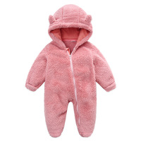 Conception de logo personnalisé OEM, nouveau style, combinaison bébé à manches et pieds ouverts, en flanelle, printemps, automne, hiver, unisexe, fermeture éclair, confortable