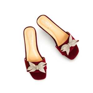 Sandalias de tacón Fancy Maroon FN7881 - Product Image 1