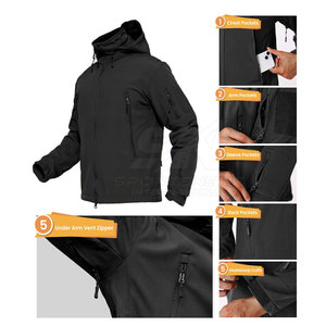 เสื้อแจ็คเก็ตผู้ชายกันลม กันน้ำ สำหรับใช้งานกลางแจ้ง ผลิตในปากีสถาน - Product Image 6