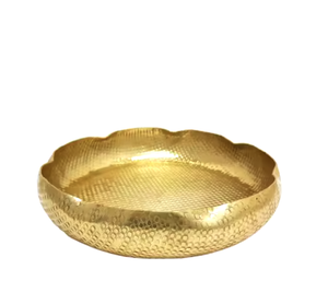 Nueva llegada de cuencos para servir de diseñador, cuencos para servir de Metal elegantes de lujo de forma redonda para frutas y ensaladas con calidad de gama alta - Product Image 1