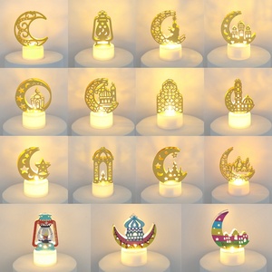 Décoration musulmane Ramadan Kareem 2024 Bougie LED Eid Mubarak <span class=keywords><strong>pour</strong></span> la maison Eid Al-Fitr <span class=keywords><strong>Aid</strong></span> Moubarak Decor Party Supplies - Product Image 1