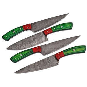 2025 nouveau Design ensemble de couteaux de chef Services OEM Top meilleurs ensembles de couteaux de chef en acier damas à très bas prix - Product Image 4