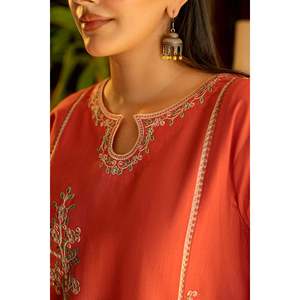 URGE 2-PC Lawn Embroidered Shirt and Trouser <b>Set</b> for Spring/Summer-BIC-211 - Product Image 4