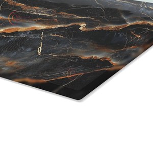 Tabla de cortar de cocina de mármol negro maravilloso negro para utensilios de cocina Atractivo bloque de cortar de mármol hecho a mano en buena venta - Product Image 5