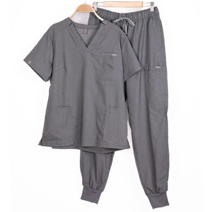Vente en gros Uniformes médicaux d'infirmière à manches longues unisexe à la mode avec chemisiers tricotés pour le travail hospitalier à usage chirurgical - Product Image 6