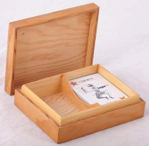 Solid Wood Playing <b>Card</b> Storage Box | Fine <b>Handmade</b> Finish | Factory Direct Wholesale - Product Image 1