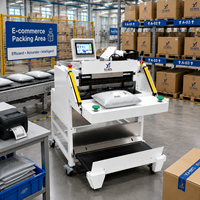 Système d'expédition e-commerce : Machine d'emballage automatique de sacs PE et de pochettes à bulles avec fonction de numérisation, d'impression et d'étiquetage