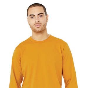 Camiseta de Jersey de manga larga unisex-Mostaza, 100% algodón Airlume, 4,2 oz - Product Image 4