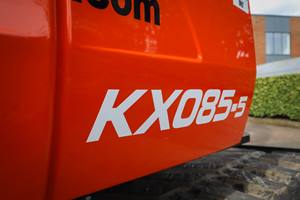 Excavatrice sur chenilles KX085 de 0,8 tonne avec moteur à haut rendement, pompe, roulement, boîte de vitesses et PLC à vendre - Product Image 2