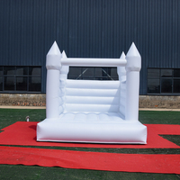 Château gonflable à bas prix, château gonflable blanc miniature personnalisé, château gonflable pour adultes et enfants, château gonflable blanc à vendre
