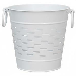 Ensemble de 2 jardinières en métal doré antique classique avec poignées, style vintage, conteneur de rangement en fer décoratif, décoration d'intérieur - Product Image 6