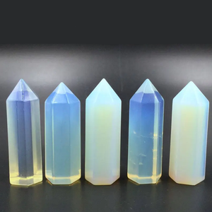 Tour en opale de cristal de haute qualité, pointe de cristal, pierre précieuse de guérison Reiki de haute qualité, obélisque, tour, pierre naturelle, vente en gros - Product Image 3