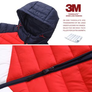 แจ็กเก็ตขนเป็ดกันน้ำสำหรับผู้ชายเสื้อกันลมมีซิปปิด - Product Image 4