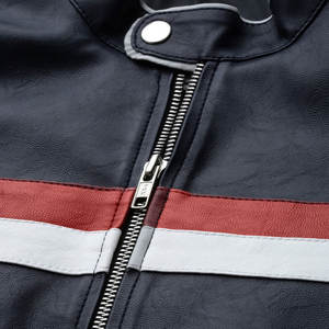 Bulk Quantity Customized Packing Men's Biker Leather Jacket Winter Collection Great Personality Front Waterproof High <b>Street</b> - Product Image 5